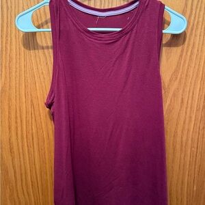 Sleeveless Burgundy Women's Top